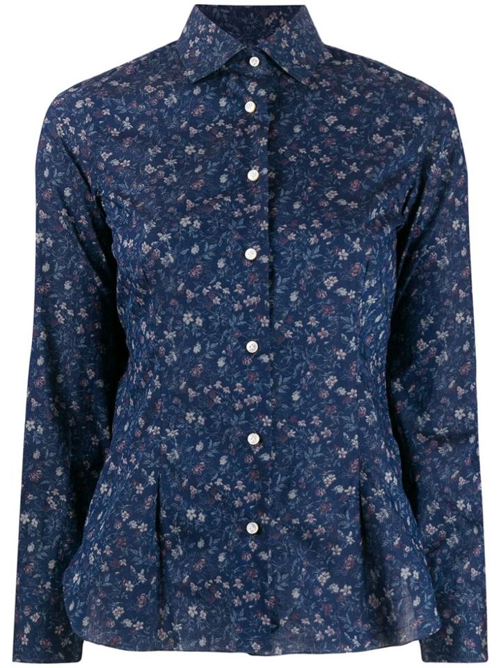 Barba Slim-fit Floral Shirt - 302