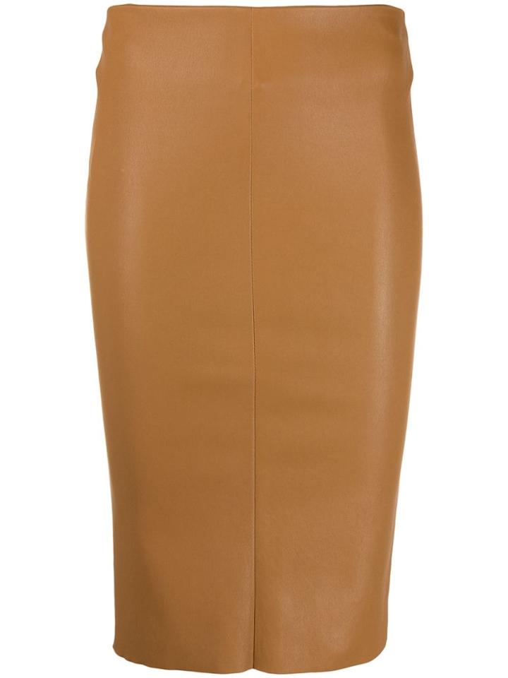 Drome Fitted Midi Skirt - Neutrals
