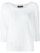 Piazza Sempione Ribbed Boat Neck Jumper
