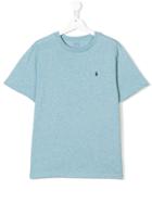 Ralph Lauren Kids Logo Embroidered T-shirt - Blue