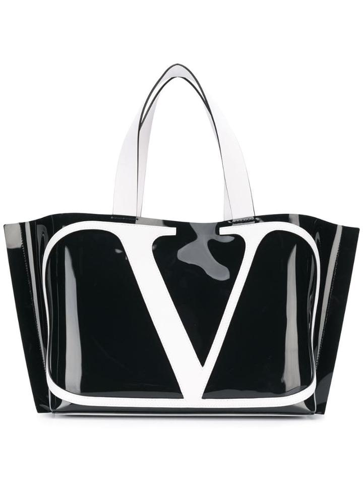 Valentino Valentino Garavani Vlogo Beach Tote - Black