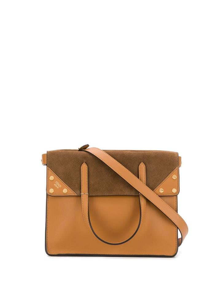 Fendi Small Fendi Flip Tote Bag - Brown