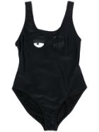 Chiara Ferragni Kids Flirting Swimsuit - Black