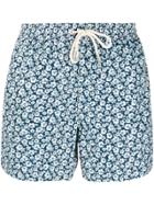 Mc2 Saint Barth Floral Pattern Swimming Shorts - Blue