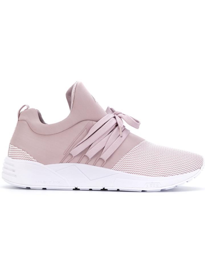 Arkk Neoprene And Mesh Sneakers - Pink & Purple