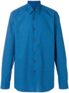 Prada Micro Geometric Print Shirt - Blue