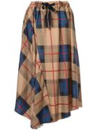 Mm6 Maison Margiela Semi-sheer Polka Dot Skirt - Black