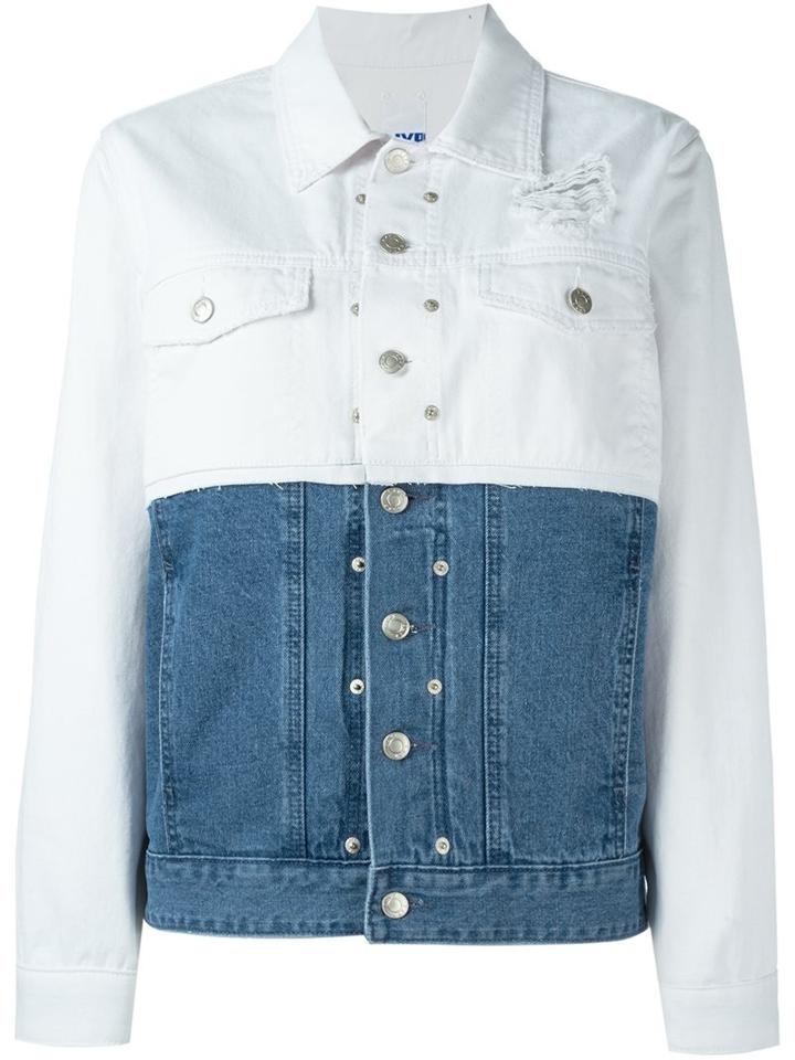 Steve J & Yoni P 'blue Is My Name' Jacket, Women's, Size: Small, White, Cotton/polyester
