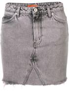 Heron Preston Washed Denim Skirt - Black