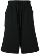 Amen High-waisted Track Shorts - Black