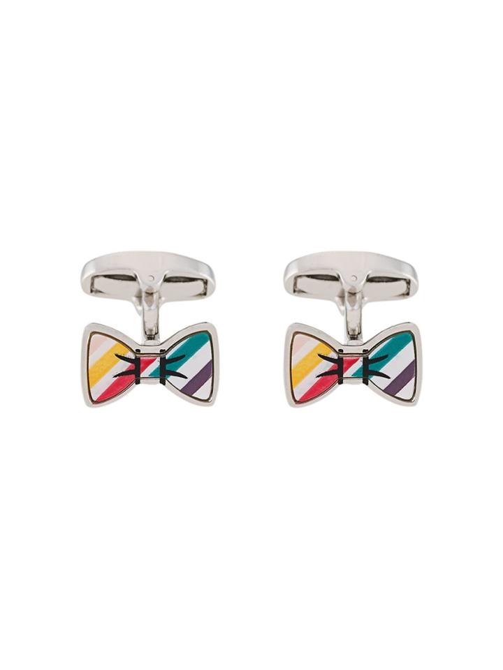 Paul Smith Rainbow Bow Cufflinks - Silver