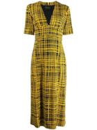 Erika Cavallini V-neck Print Dress - Yellow