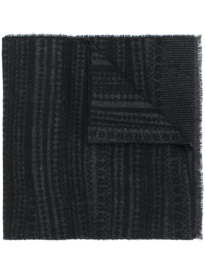 Pringle Of Scotland Abstract Fairisle Scarf - Unavailable
