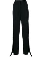 Givenchy Cady Wool Trousers, Women's, Size: 36, Black, Silk/cotton/wool