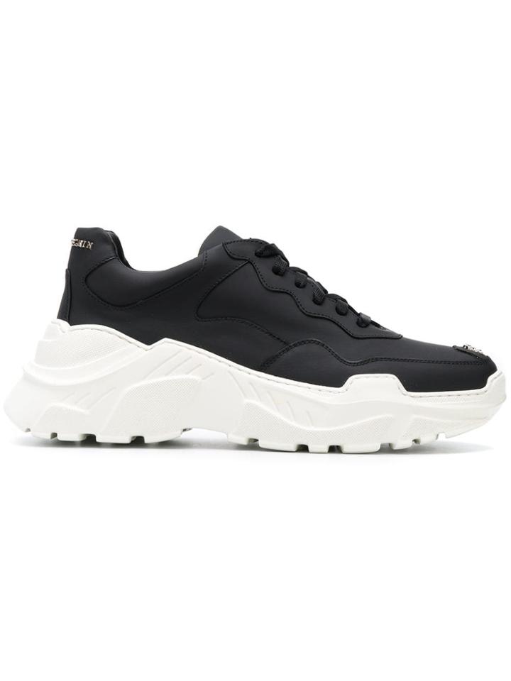 Philipp Plein Platform Lace-up Sneakers - Black