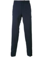 Incotex - Button Cuff Trousers - Men - Wool - 50, Blue, Wool