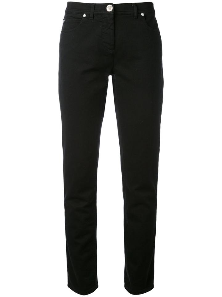 Versace - Slim Fit Jeans - Women - Cotton/spandex/elastane - 26, Black, Cotton/spandex/elastane