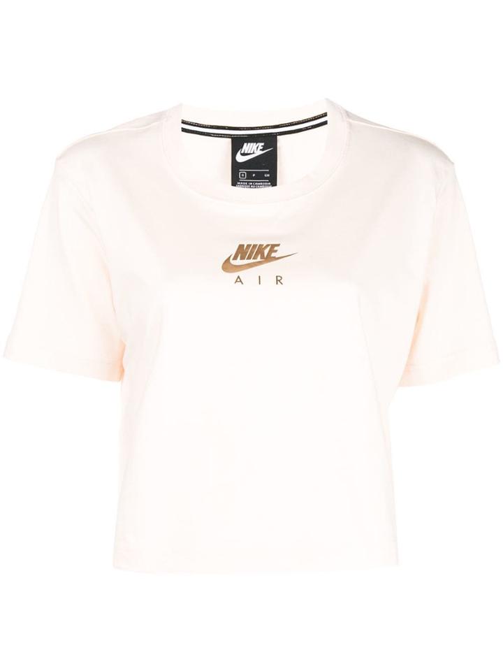 Nike Logo Cropped T-shirt - Pink & Purple