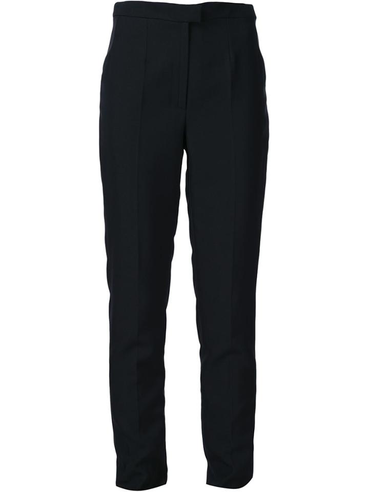Maison Margiela High-waisted Slim Fit Trousers - Black
