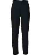 Maison Margiela High-waisted Slim Fit Trousers - Black