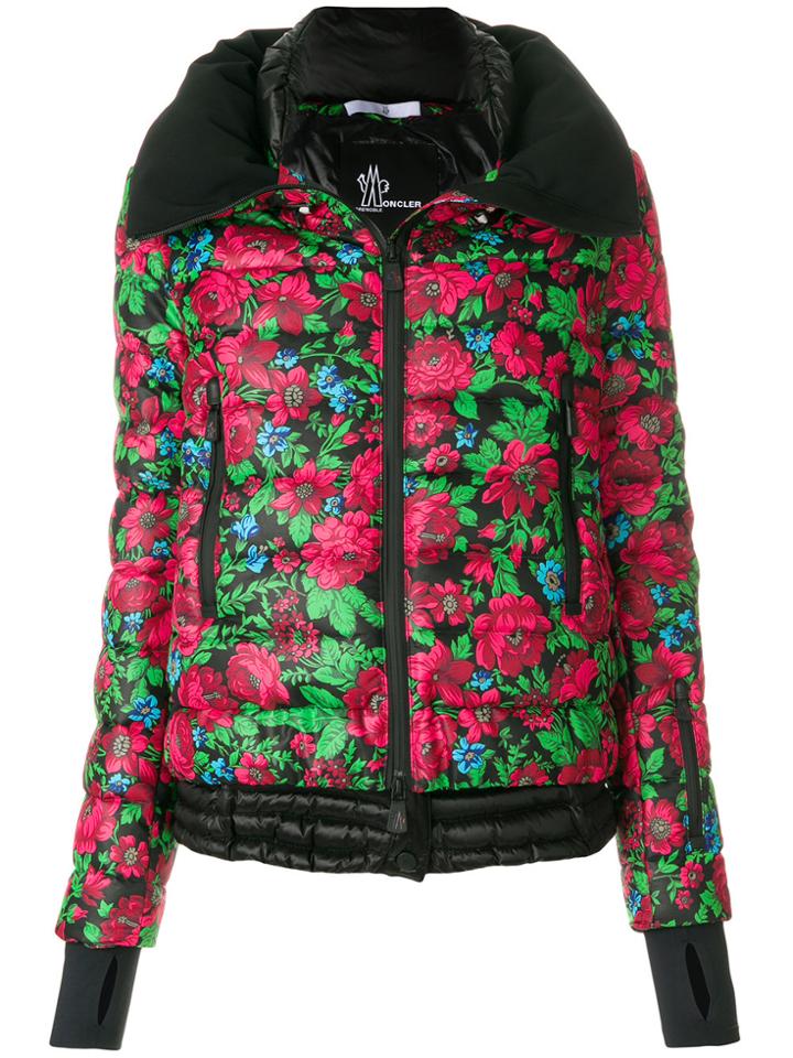 Moncler Grenoble Floral Print Padded Jacket - Multicolour