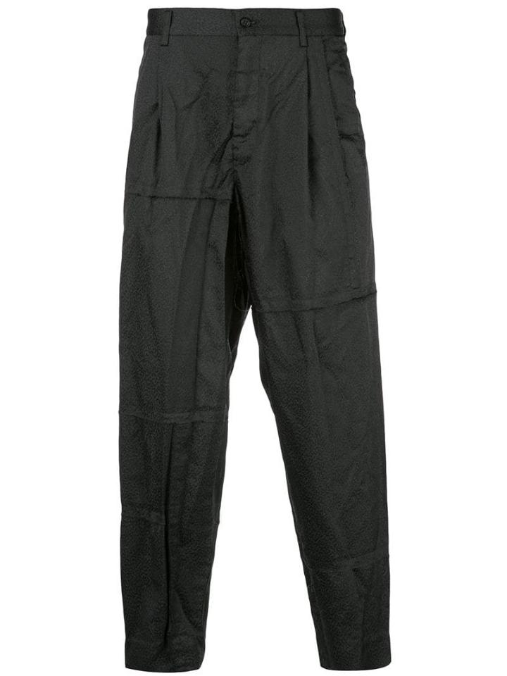 Comme Des Garçons Homme Plus Constructed Trousers - Grey