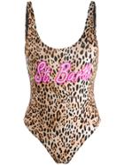 Mc2 Saint Barth Lora Logo Swimsuit - Brown