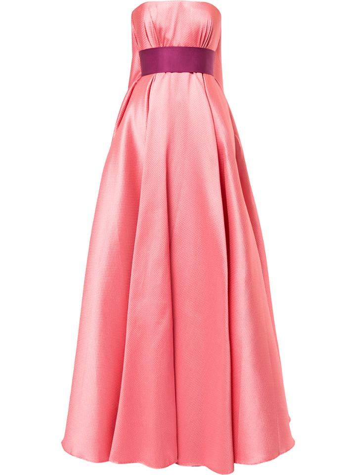 Alexis Mabille Princess Strapless Gown - Pink & Purple