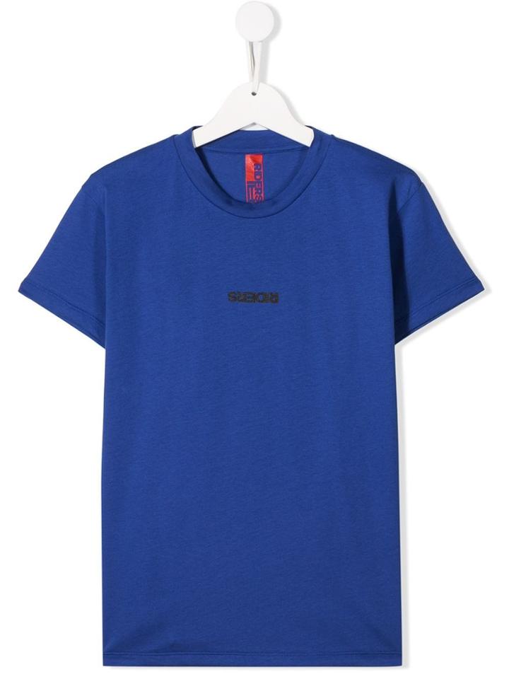Ai Riders On The Storm Kids Printed Logo T-shirt - Blue