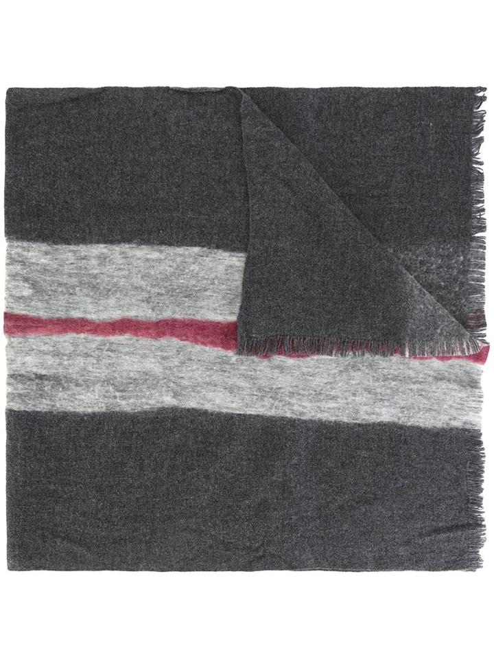 Faliero Sarti 'stoppy' Scarf, Adult Unisex, Grey, Cashmere/wool/virgin Wool