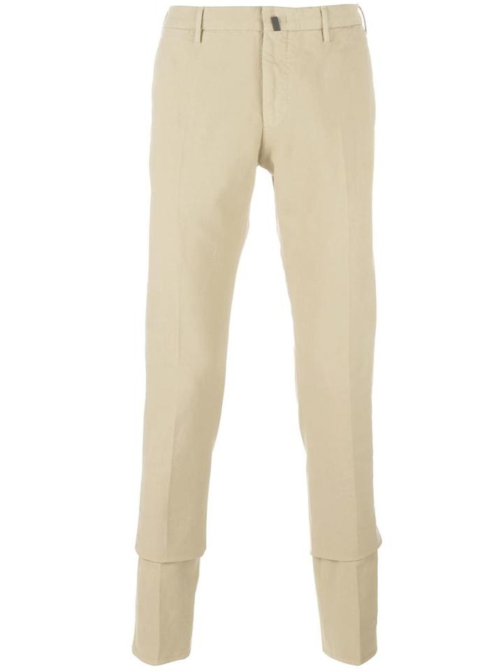 Incotex Slim Fit Chinos, Men's, Size: 46, Nude/neutrals, Cotton/spandex/elastane