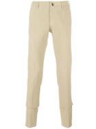 Incotex Slim Fit Chinos, Men's, Size: 46, Nude/neutrals, Cotton/spandex/elastane