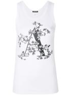 Ann Demeulemeester Floral A Print Vest Top - White