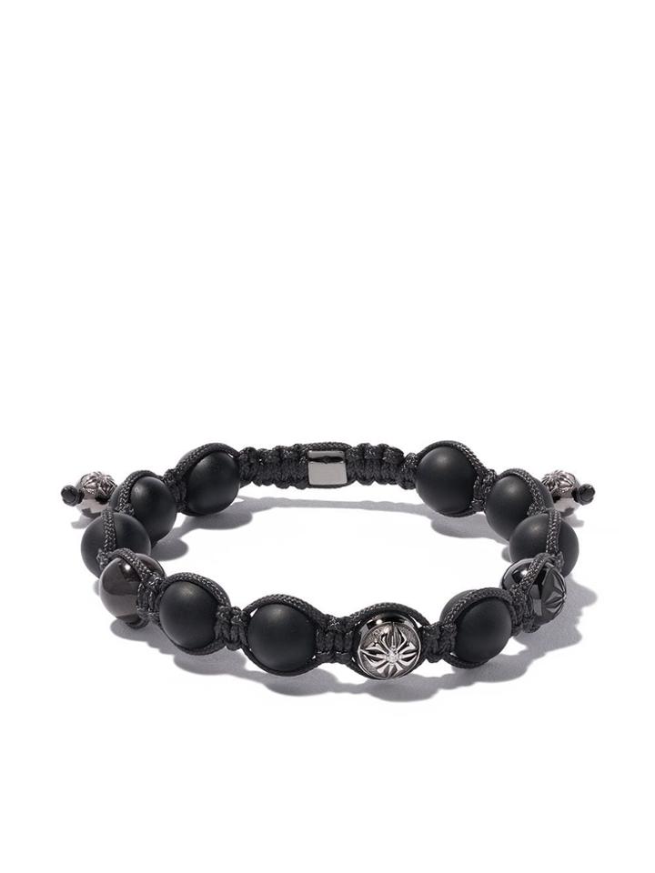 Shamballa Jewels 18kt Black Gold & Diamond Beaded Bracelet