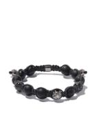 Shamballa Jewels 18kt Black Gold & Diamond Beaded Bracelet
