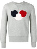 Moncler Chest Logo Sweatshirt, Men's, Size: Medium, Grey, Cotton/polyester