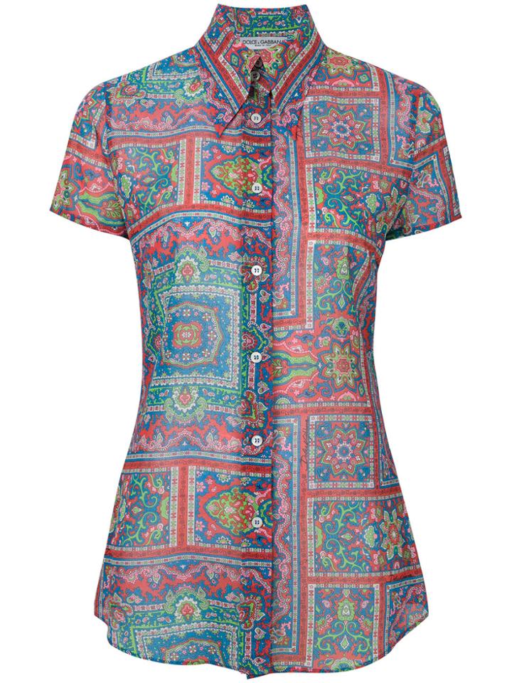 Dolce & Gabbana Vintage Geometric Pattern Shortsleeved Shirt -