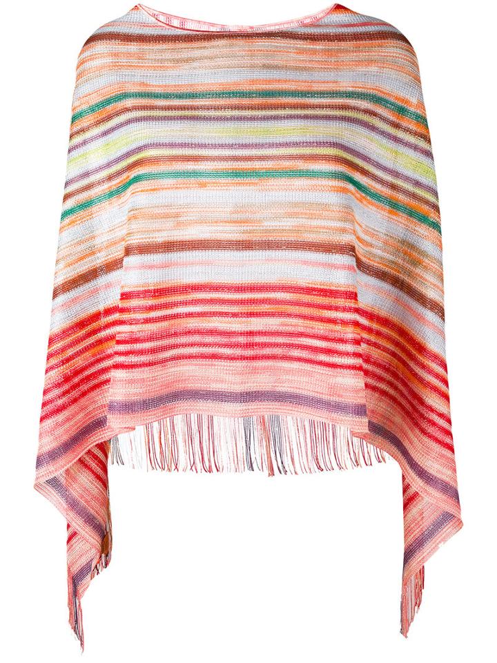 Missoni - Striped Shawl - Women - Nylon/viscose/metallized Polyester - One Size, Nylon/viscose/metallized Polyester