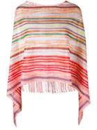 Missoni - Striped Shawl - Women - Nylon/viscose/metallized Polyester - One Size, Nylon/viscose/metallized Polyester