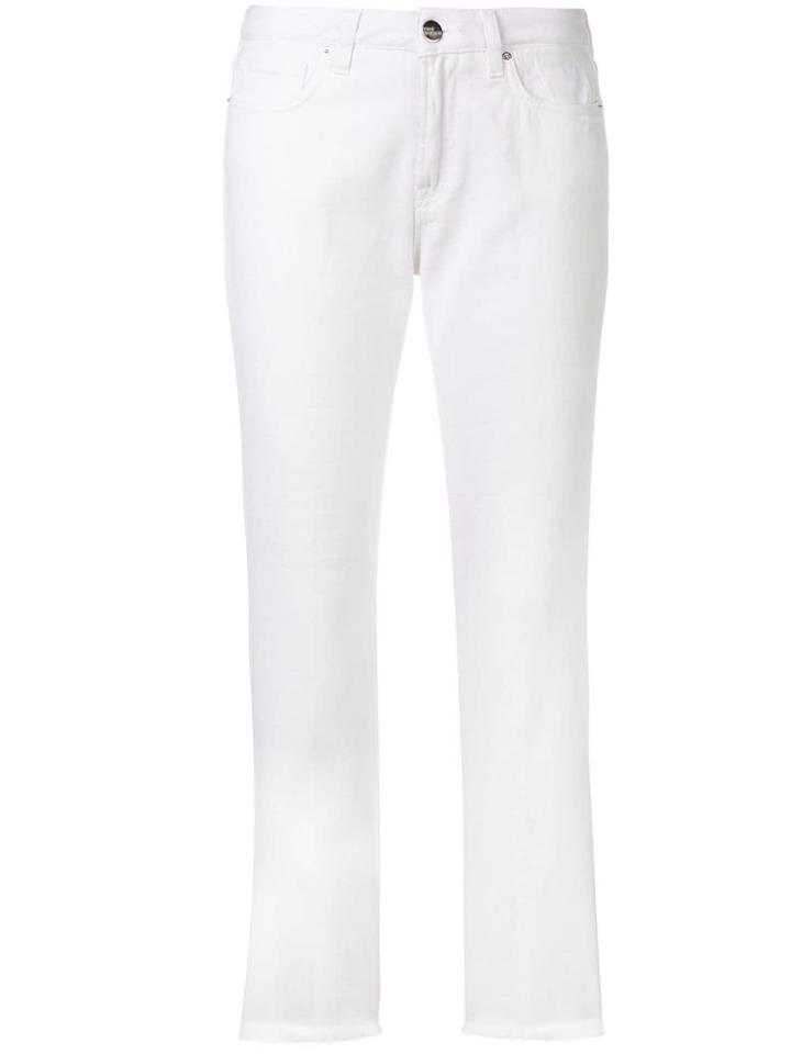 Two Denim Frayed Hem Jeans - White