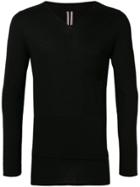 Rick Owens V-neck Sweater - Black