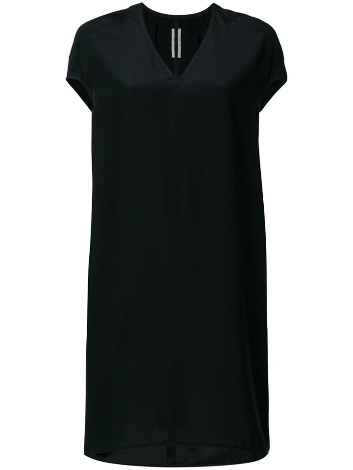 Rick Owens V-neck Dress - Black