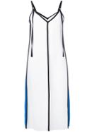 Victoria Beckham Spaghetti Straps Shift Dress - White