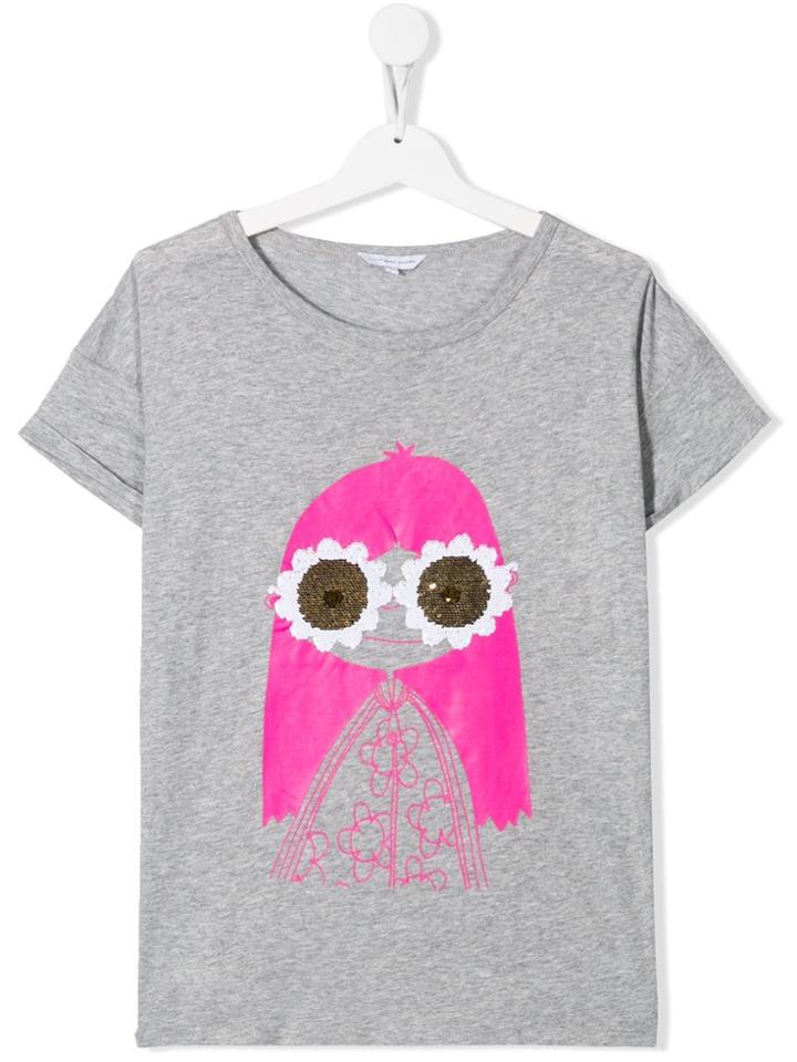 Little Marc Jacobs Teen Graphic Print T-shirt - Grey