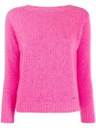 Prada Knitted Boat Neck Sweater - Pink