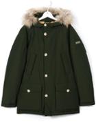 Woolrich Kids 'detachbl' Parka, Boy's, Size: 14 Yrs, Green