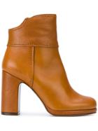 L'autre Chose Saratoga Ankle Boots - Brown