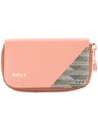 K/a/r/t Panelled Zipped Wallet - Pink & Purple
