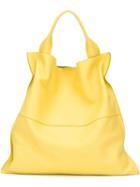 Jil Sander Slouch Tote, Women's, Yellow/orange, Calf Leather