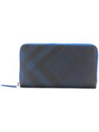 Burberry Printed Remfrew Wallet - Blue